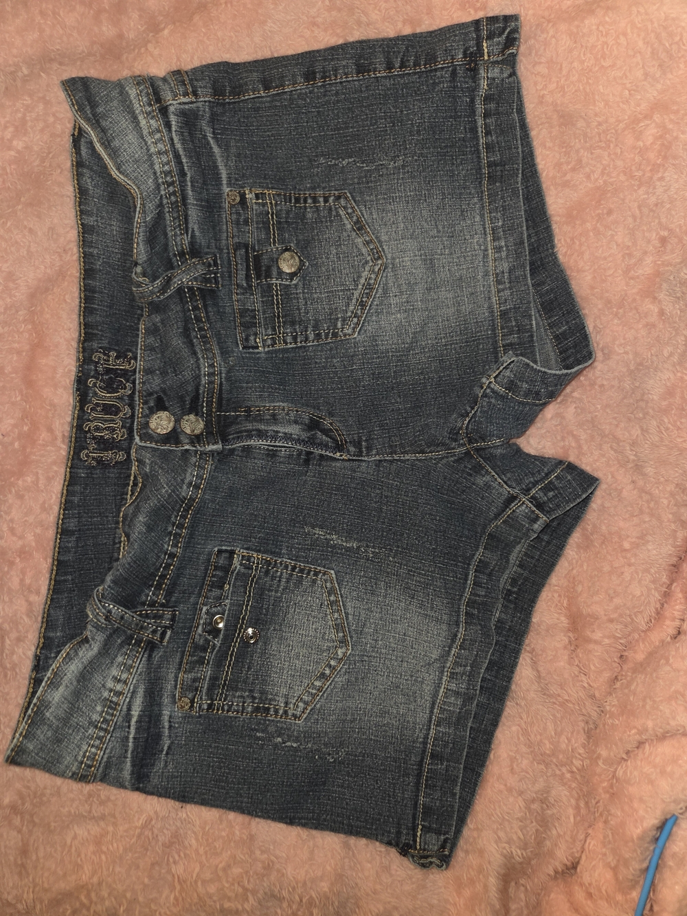 Women's Denim Shorts - Low-Rise Size 17